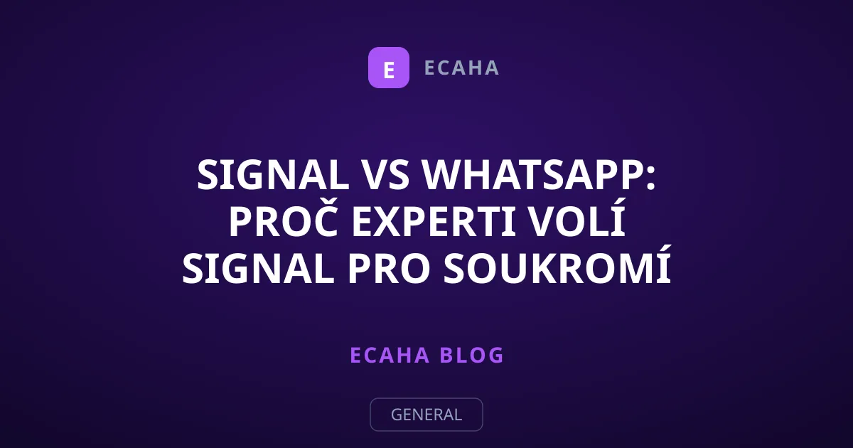 Signal vs WhatsApp: Proč experti volí Signal pro soukromí